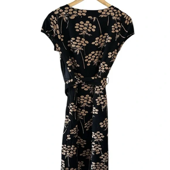 Boden Black Floral Dress Career 2 Office Siren Short Sleeve 🌺 - Picture 4 of 4